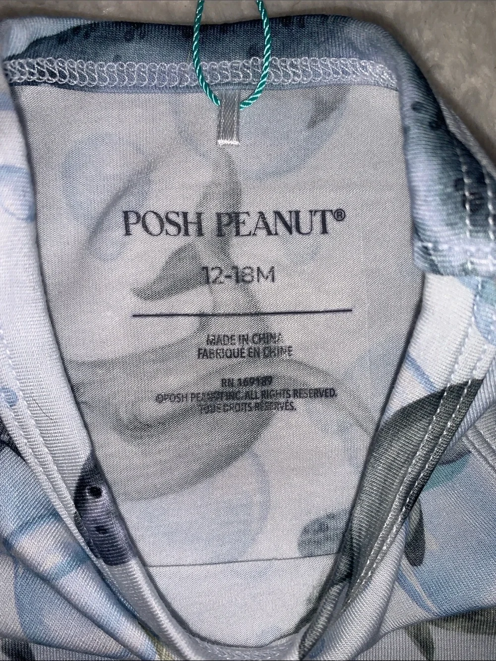 NWT Posh Peanut Sharkly Racerback Romper 12-18M Sharks